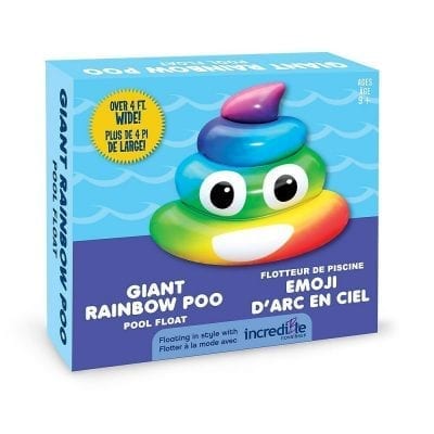 rainbow poo pool floaty