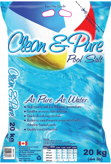 clean and pure pool Salt